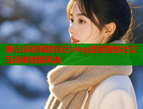 糖心深夜释放自己vlog倍速播放社交互动体验新风尚