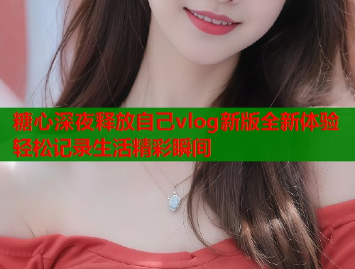 糖心深夜释放自己vlog新版全新体验轻松记录生活精彩瞬间