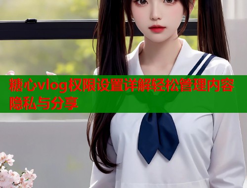 糖心vlog权限设置详解轻松管理内容隐私与分享